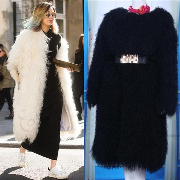 women's fur & faux milan 2021 whole mongolia sheep coats for 100cm long famous genuine lamb jacket wam coat abrigos mujer, Black
women's fur & faux milan 2021 whole mongolia sheep coats for 100cm long famous genuine lamb jacket wam coat abrigos mujer, Black