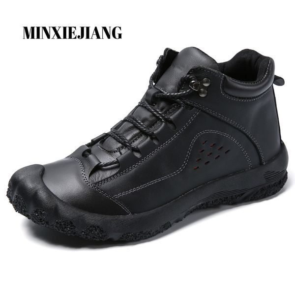 2019 men's snow boots winter leather work boots winter men's shoes casual shoes high-ankle rubber large 38-48, Black
2019 men's snow boots winter leather work boots winter men's shoes casual shoes high-ankle rubber large 38-48, Black