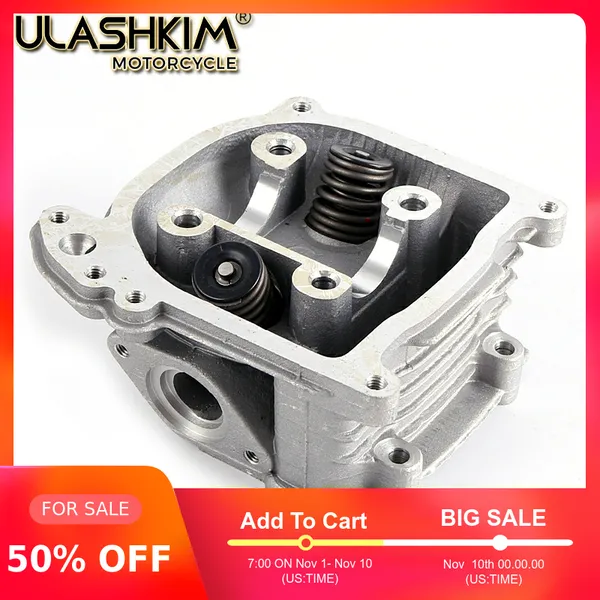 

erg cylinder head assembly gy6 50 60 80 100 cc chinese scooter atv moped 4 stroke 139qmb 137qma engine with 64mm valve