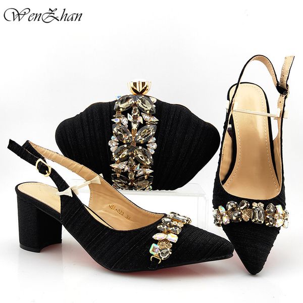 latest pretty shoe and bag set in women shoes women elegant crystal shoes with matching clutch bags 38-43 wenzhan b02-20, Black
latest pretty shoe and bag set in women shoes women elegant crystal shoes with matching clutch bags 38-43 wenzhan b02-20, Black