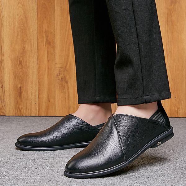 fashion comfortable slip-on genuine leather loafers for men shoes office business dress formal male driving shoes moccasins, Black
fashion comfortable slip-on genuine leather loafers for men shoes office business dress formal male driving shoes moccasins, Black
