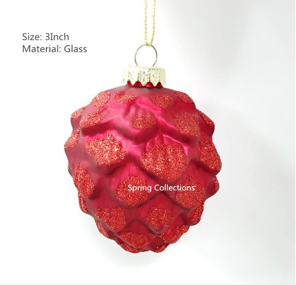4pcs/lot 3inch glass red passion fruit christmas tree decorations ball hanging christmas ball ornaments
4pcs/lot 3inch glass red passion fruit christmas tree decorations ball hanging christmas ball ornaments
