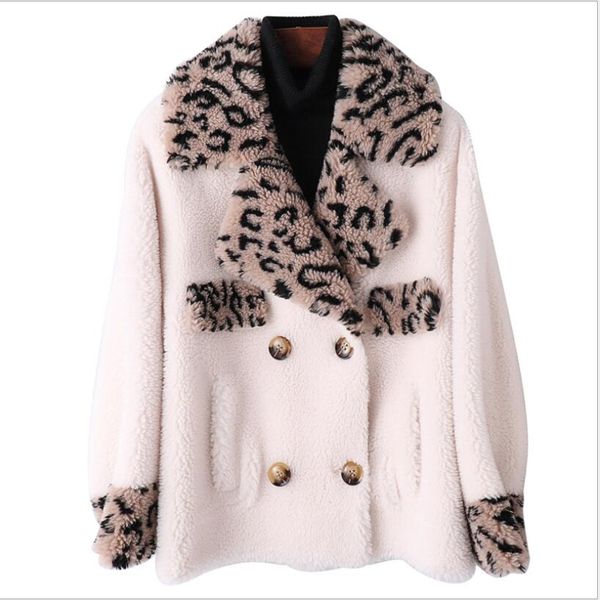 faux fur coat 2019 winter new sheep shear coat women short leopard print stitch faux fur jacket, Black
faux fur coat 2019 winter new sheep shear coat women short leopard print stitch faux fur jacket, Black