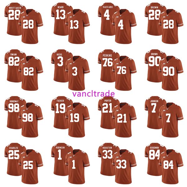 2019 ncaa football texas longhorns 28 fozzy whittaker 82 geoff swaim 98 hassan ridgeway 25 jamaal charles 13 jerrod heard 3 hicks jerseys, Black;red
2019 ncaa football texas longhorns 28 fozzy whittaker 82 geoff swaim 98 hassan ridgeway 25 jamaal charles 13 jerrod heard 3 hicks jerseys, Black;red