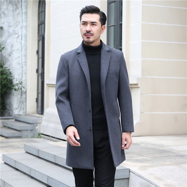 spring autumn thick wool trench fashion warm coat men long casual coats lapel collar overcoat plus size mens suit windbreakers, Black
spring autumn thick wool trench fashion warm coat men long casual coats lapel collar overcoat plus size mens suit windbreakers, Black
