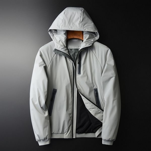 grey hooded parka luxury add padding zipper thick mens jackets and autumn winter solid color man coats 4xl, Black
grey hooded parka luxury add padding zipper thick mens jackets and autumn winter solid color man coats 4xl, Black