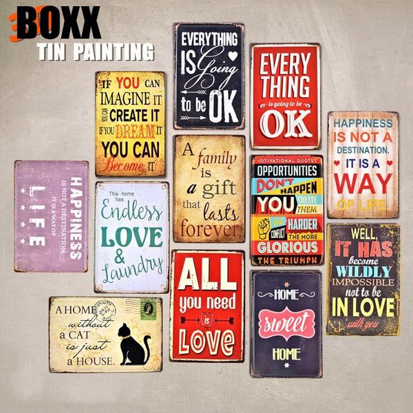 3d love life home vintage tin sign art painting bar cafe garage store house wall decor retro metal poster
3d love life home vintage tin sign art painting bar cafe garage store house wall decor retro metal poster