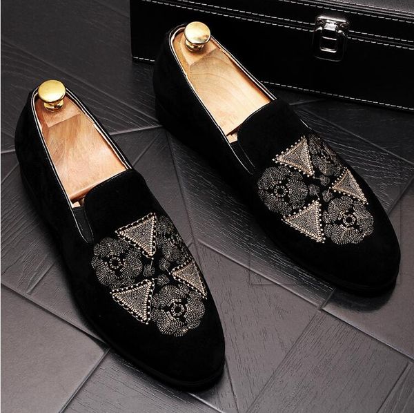 luxury fashion men's suede leather loafers mens casual embroidery moccasins oxfords shoes man party driving flats w107, Black
luxury fashion men's suede leather loafers mens casual embroidery moccasins oxfords shoes man party driving flats w107, Black