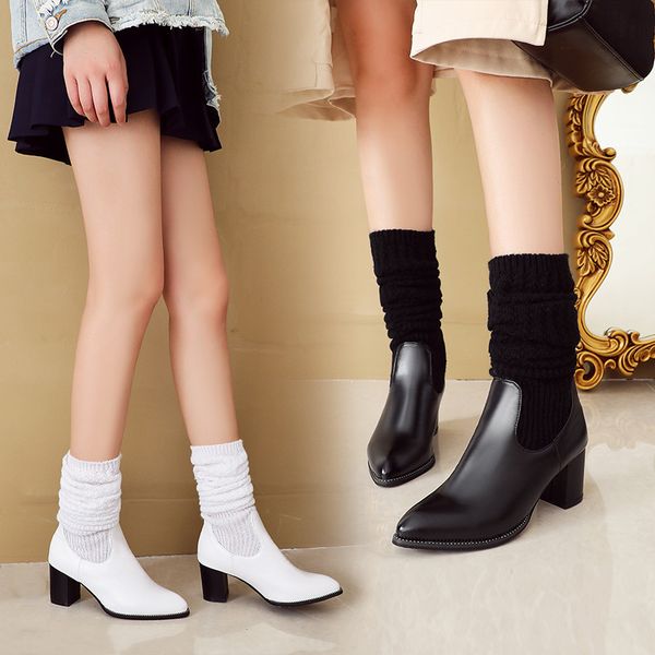 ymechic knitting knee high boots white black crystal pointed toe block high heels woman shoes riding long knight stocking boots
ymechic knitting knee high boots white black crystal pointed toe block high heels woman shoes riding long knight stocking boots