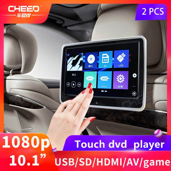 2pcs 10.1 inch car headrest monitor dvd video player usb/sd/hdmi/ir/fm tft lcd screen touch button game remote control
2pcs 10.1 inch car headrest monitor dvd video player usb/sd/hdmi/ir/fm tft lcd screen touch button game remote control