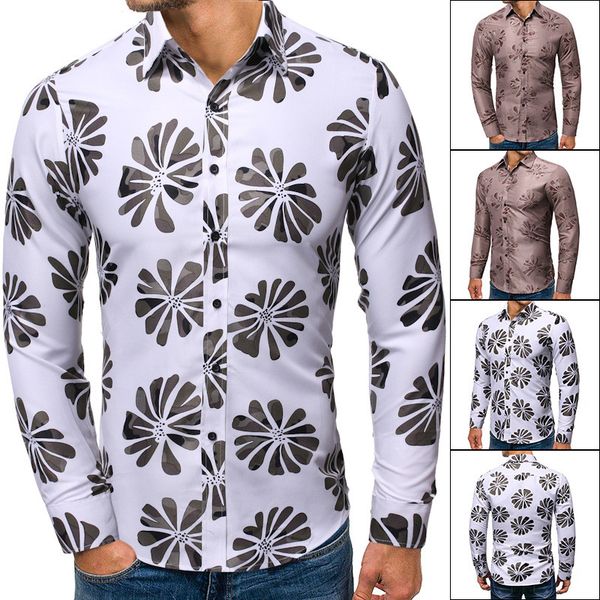 Foral Printed Mens Dress Shirts Turn Down Collar Long Sleeve Mens Tops Digital Casual Mens Apparel
Foral Printed Mens Dress Shirts Turn Down Collar Long Sleeve Mens Tops Digital Casual Mens Apparel