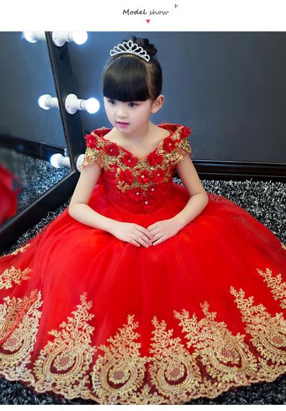 sequined appliques flower girl dresses princess dress cosplay costume wedding ball gown v-neck long kids dress birthday gifts, Black;red
sequined appliques flower girl dresses princess dress cosplay costume wedding ball gown v-neck long kids dress birthday gifts, Black;red