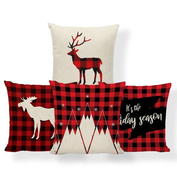merry christmas throw pillow plaid reindeer cushion cover it's the holiday season polyester blend home decor pillowcases
merry christmas throw pillow plaid reindeer cushion cover it's the holiday season polyester blend home decor pillowcases