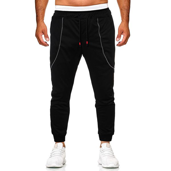 men sportswear pants summer casual elastic cotton mens tracksuit slim fit workout casual sport sweatpants trousers gyms pants, Black
men sportswear pants summer casual elastic cotton mens tracksuit slim fit workout casual sport sweatpants trousers gyms pants, Black