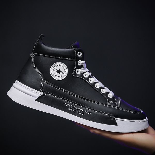 shoes new men casual shoes high sneakers men vulcanized platform sneakers quality men's masculinas 2019, Black
shoes new men casual shoes high sneakers men vulcanized platform sneakers quality men's masculinas 2019, Black