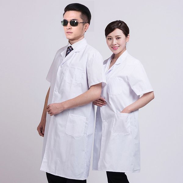 summer white lab coat short sleeve pockets uniform work wear doctor nurse clothing nfe99, Tan;black
summer white lab coat short sleeve pockets uniform work wear doctor nurse clothing nfe99, Tan;black