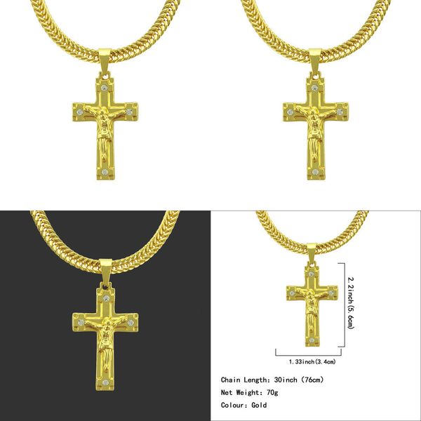 hip-hop necklace cross pendeloque cut necklace hip hop bling chains jewelry men luxury men diamond necklace chain four leaf clover, Silver
hip-hop necklace cross pendeloque cut necklace hip hop bling chains jewelry men luxury men diamond necklace chain four leaf clover, Silver