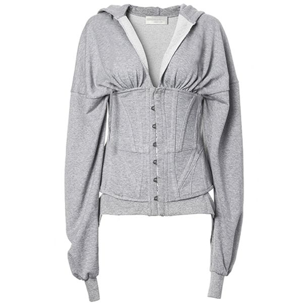 women corset hoodies lace up spring autumn high waist tunic hoodie sweatshirt tracksuit high street 2020 y200706, Black
women corset hoodies lace up spring autumn high waist tunic hoodie sweatshirt tracksuit high street 2020 y200706, Black