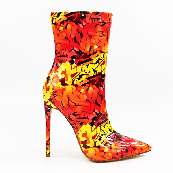 the most 2019 european and american fashion banquet show sharp pointed high heel women's boots, Black
the most 2019 european and american fashion banquet show sharp pointed high heel women's boots, Black