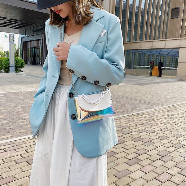 2020 new korean shoulder bag women's casual fashion chain laser jelly crossbody bag
2020 new korean shoulder bag women's casual fashion chain laser jelly crossbody bag