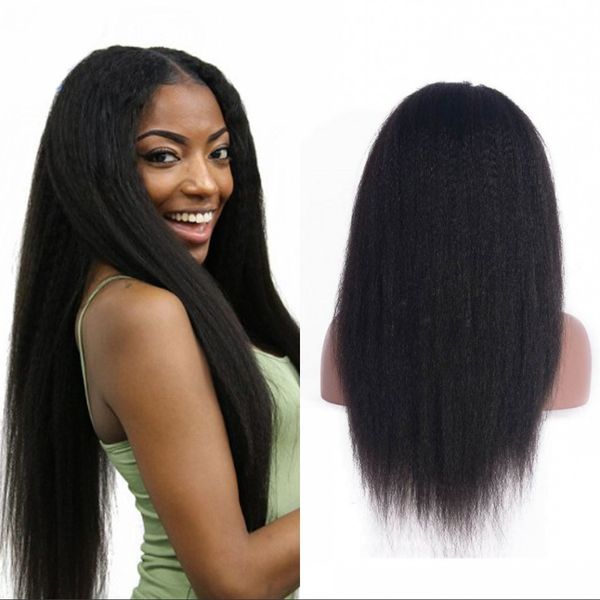 brazilian human hair kinky straight lace front wigs with baby hair bleached knots 130% density lace wigs for black women, Black;brown
brazilian human hair kinky straight lace front wigs with baby hair bleached knots 130% density lace wigs for black women, Black;brown