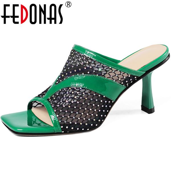 fedonas rhinestone genuine leather women slippers summer fashion high heels sandals 2020 quality wedding party shoes woman, Black
fedonas rhinestone genuine leather women slippers summer fashion high heels sandals 2020 quality wedding party shoes woman, Black
