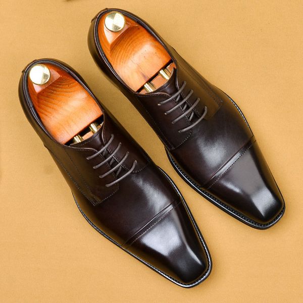 fashion italian male shoe genuine leather toe shoes men handmade unique italian office wedding formal dress shoe, Black
fashion italian male shoe genuine leather toe shoes men handmade unique italian office wedding formal dress shoe, Black
