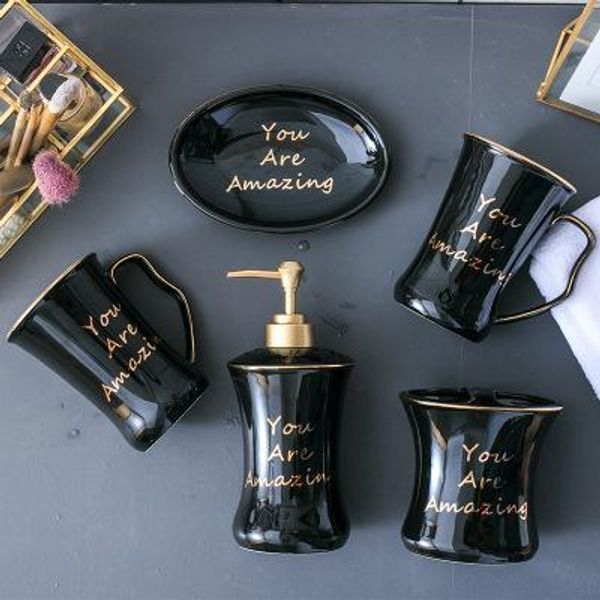 brief light luxury five-piece ceramic bathroom set european style bathroom hand sanitizer bottle suite ing
brief light luxury five-piece ceramic bathroom set european style bathroom hand sanitizer bottle suite ing