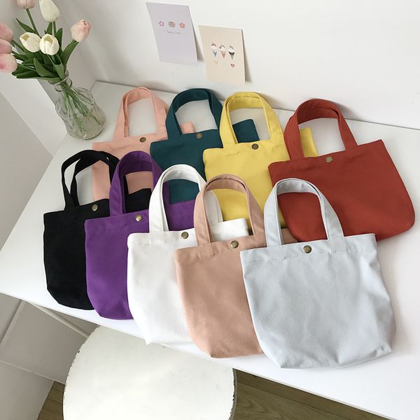 hylhexyr mini bag women canvas handbags small casual totes female simple purses phone key pouch