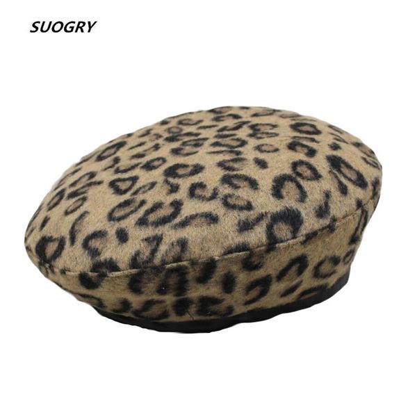 suogry female autumn winter hats retro flat leopard beret pu wool adjustable painter ccap sailor hat pu leather brim beanie, Blue;gray
suogry female autumn winter hats retro flat leopard beret pu wool adjustable painter ccap sailor hat pu leather brim beanie, Blue;gray