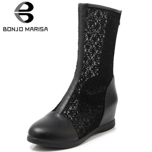 bonjomarisa new 33-43 ladies elegant height increasing summer boots breathable mesh boots women 2020 comfort shoes woman, Black
bonjomarisa new 33-43 ladies elegant height increasing summer boots breathable mesh boots women 2020 comfort shoes woman, Black