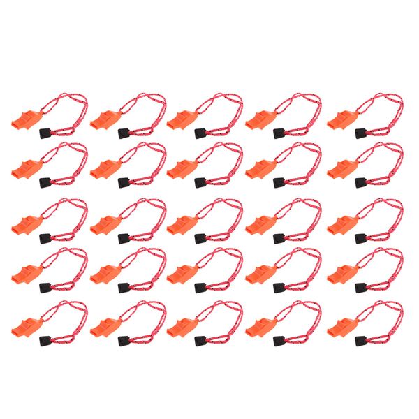 25pcs sports whistles with lanyard, loud crisp sound whistle for coaches, referees, and officials
25pcs sports whistles with lanyard, loud crisp sound whistle for coaches, referees, and officials