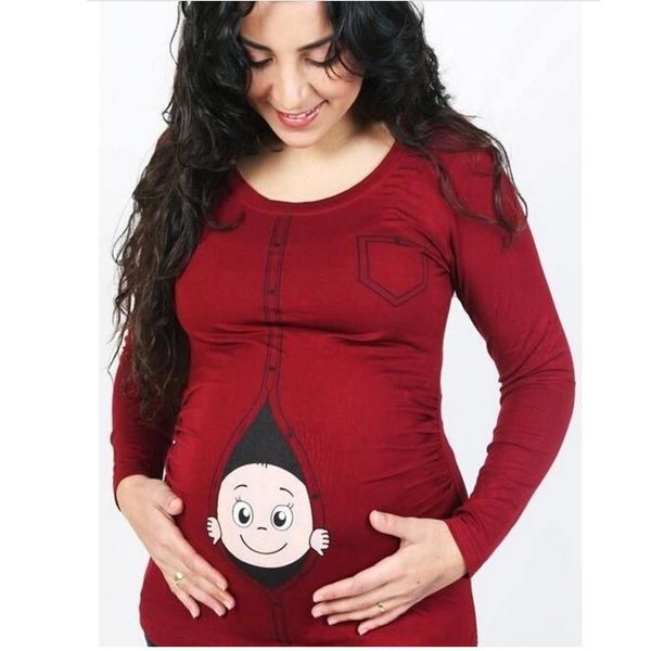 women casual o-neck long sleeve print maternity t-shirts spring, summer, autumn casual, street, etc, White
women casual o-neck long sleeve print maternity t-shirts spring, summer, autumn casual, street, etc, White