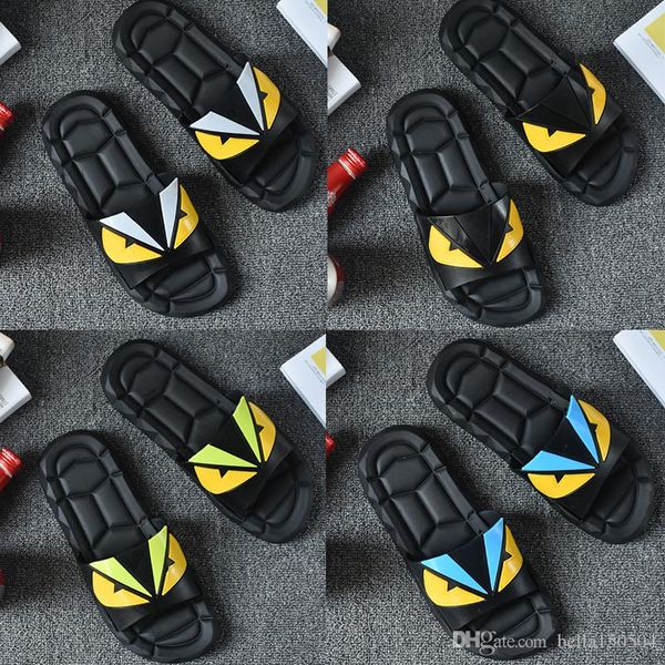 designer slippers eye monster brand desinger slides mens flip flops summer fashion new tide each flip flops slipper beach sandals, Black
designer slippers eye monster brand desinger slides mens flip flops summer fashion new tide each flip flops slipper beach sandals, Black