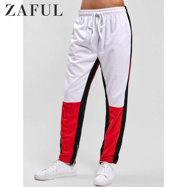 zaful hem zipper colorblock track pants loose long jogger pants casual drawstring daily autumn outdoor sports wearing, Black
zaful hem zipper colorblock track pants loose long jogger pants casual drawstring daily autumn outdoor sports wearing, Black