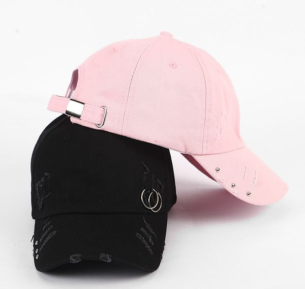 new korean personality iron ring tide cap retro do old broken hole baseball cap female leisure bend along hip hop cap spring and autumn, Blue;gray
new korean personality iron ring tide cap retro do old broken hole baseball cap female leisure bend along hip hop cap spring and autumn, Blue;gray