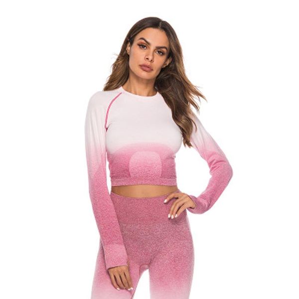 2020 long sleeve crop women's energy seamless yoga shirts basic solid shirts for women yoga sports fitness gym workout top, White;red
2020 long sleeve crop women's energy seamless yoga shirts basic solid shirts for women yoga sports fitness gym workout top, White;red