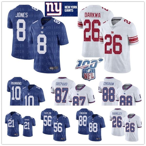 new 26 saquon barkley york 8 daniel jones jersey giant 21 jabrill peppers 10 eli manning 88 evan engram football jerseys 87 sterling shepard, Black;red
new 26 saquon barkley york 8 daniel jones jersey giant 21 jabrill peppers 10 eli manning 88 evan engram football jerseys 87 sterling shepard, Black;red