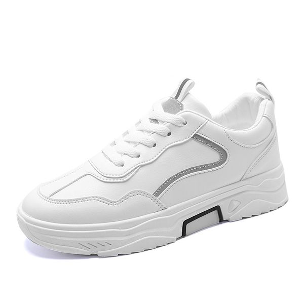 pu leather casual shoes women sneakers 2020 autumn light white sneakers platform med heel ladies shoe comfortable, Black
pu leather casual shoes women sneakers 2020 autumn light white sneakers platform med heel ladies shoe comfortable, Black