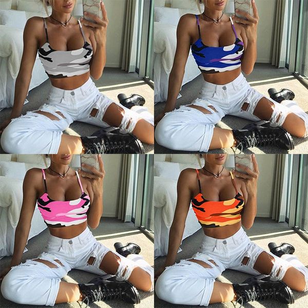 women tube strappy sleeveless camouflage print slim fit crop for summer hd88, White
women tube strappy sleeveless camouflage print slim fit crop for summer hd88, White