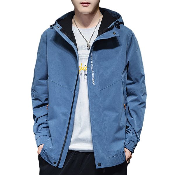 new spring autumn korean version of the men's jacket fashion comfortable casual loose simple trend hooded wild jacket, Black;brown
new spring autumn korean version of the men's jacket fashion comfortable casual loose simple trend hooded wild jacket, Black;brown