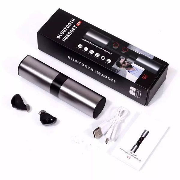 stereo wireless bluetooth headset tws s2 dual in-ear earphone waterproof magnetic charging earbud headphones dhl
stereo wireless bluetooth headset tws s2 dual in-ear earphone waterproof magnetic charging earbud headphones dhl