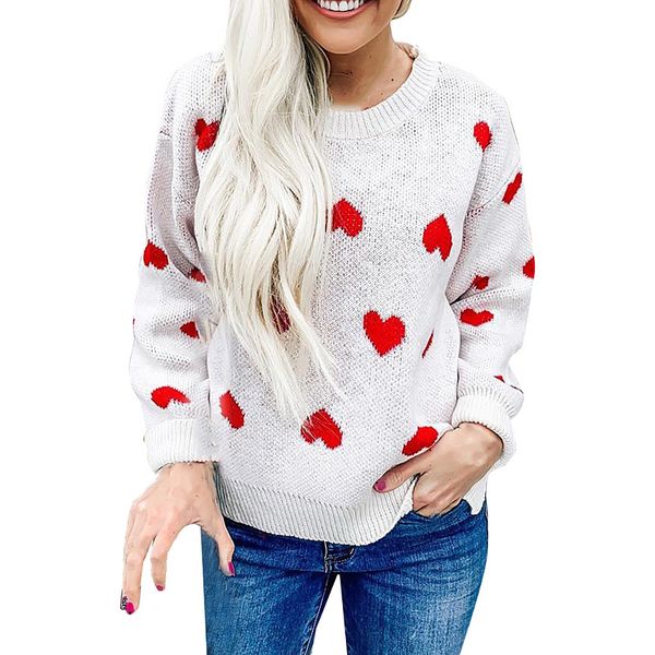 sweater women o-neck sweater pullover long sleeve o neck knitwear heart shape print women blouse casaco feminino, White;black
sweater women o-neck sweater pullover long sleeve o neck knitwear heart shape print women blouse casaco feminino, White;black