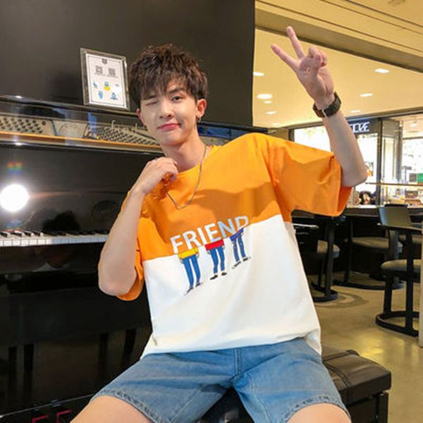 2020 new short sleeve t-shirt men's fashion brand 2020 new couple summer bottoms men's fashion brand loose clothes, White;black
2020 new short sleeve t-shirt men's fashion brand 2020 new couple summer bottoms men's fashion brand loose clothes, White;black