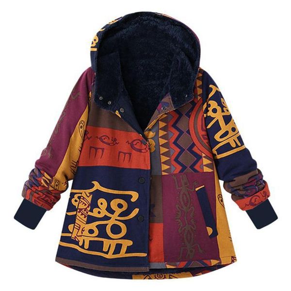 plus size women winter fashion long sleeve basic outerwear 2018 female retro hooded ethnic printed faux fluffy warm thicken coat, Tan;black
plus size women winter fashion long sleeve basic outerwear 2018 female retro hooded ethnic printed faux fluffy warm thicken coat, Tan;black