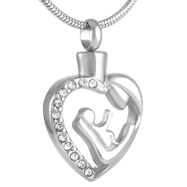 z19125 motherchild forever love heart кремация кулон для пепла-инкрустация кристалл мемориальная урна ожерелье на память ювелирные изделия, Silver
z19125 motherchild forever love heart кремация кулон для пепла-инкрустация кристалл мемориальная урна ожерелье на память ювелирные изделия, Silver