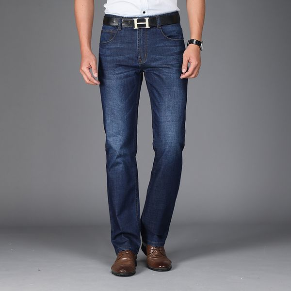 2018 new men's jeans business casual jeans regular fit straight leg stretch long trousers elasticity cotton big size 42, Blue
2018 new men's jeans business casual jeans regular fit straight leg stretch long trousers elasticity cotton big size 42, Blue