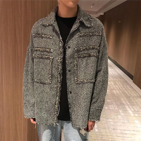korean version of men's autumn outfit small fragrant wind woven casual versatile long sleeve jacket jacket men's, Black;brown
korean version of men's autumn outfit small fragrant wind woven casual versatile long sleeve jacket jacket men's, Black;brown