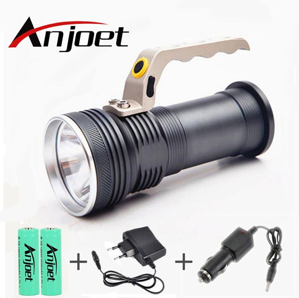 Anjoet Q5 Led Lamp Torch Camping Light Lamp Miner's Spelunking Underground Work+18650 Battery+ Charger