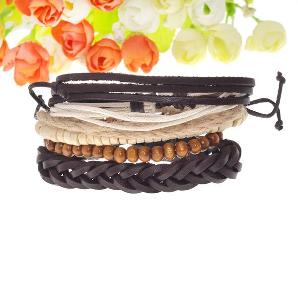 multi-layer beaded bracelet mixed wrap leather bracelet bracelet wooden beads set men and women adjustable, Black
multi-layer beaded bracelet mixed wrap leather bracelet bracelet wooden beads set men and women adjustable, Black
